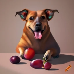 dog-eating-plum